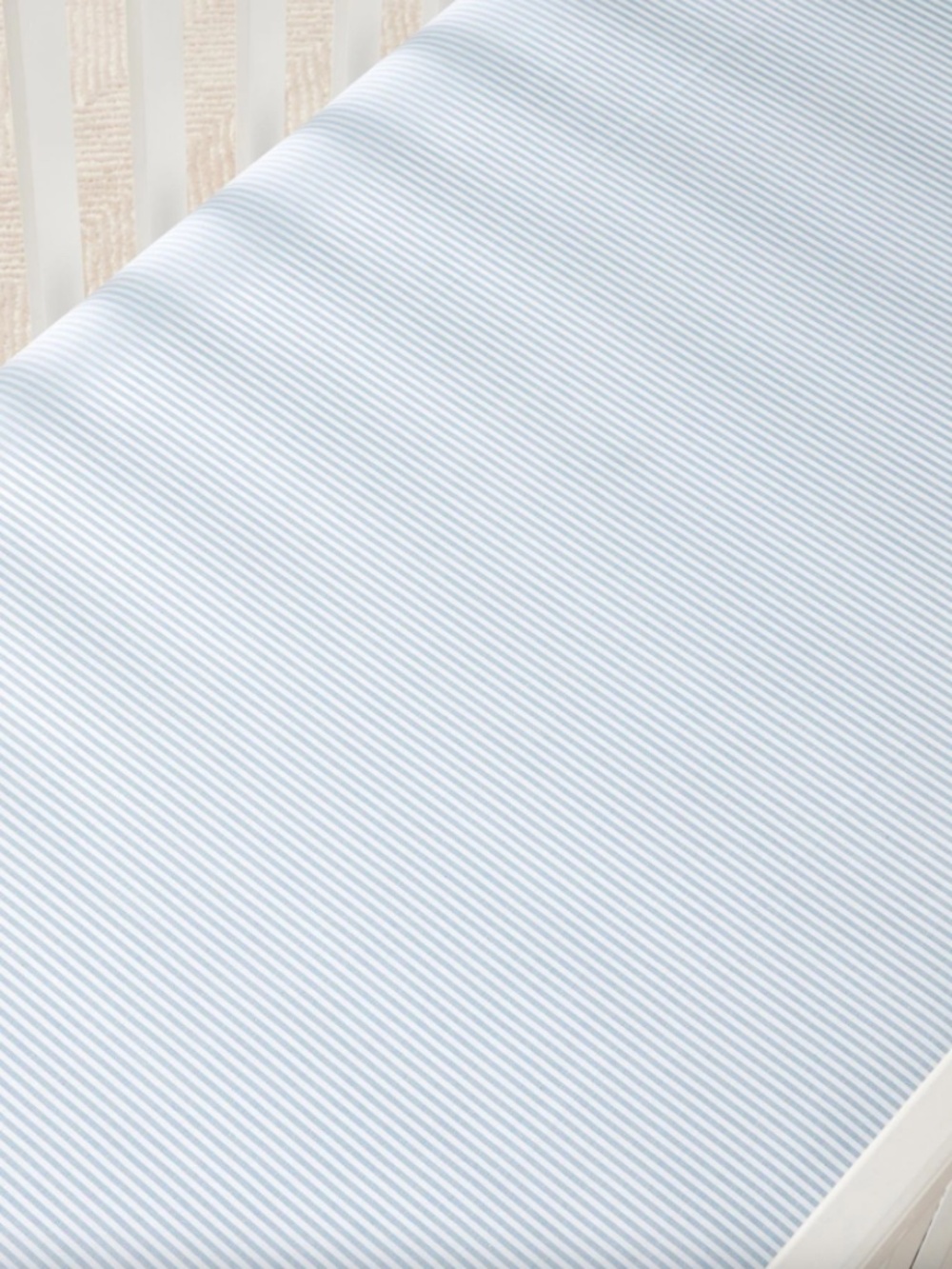 Pottery Barn Baby Oxford Stripe Organic Crib Fitted Sheet - (Set of 2) NWT